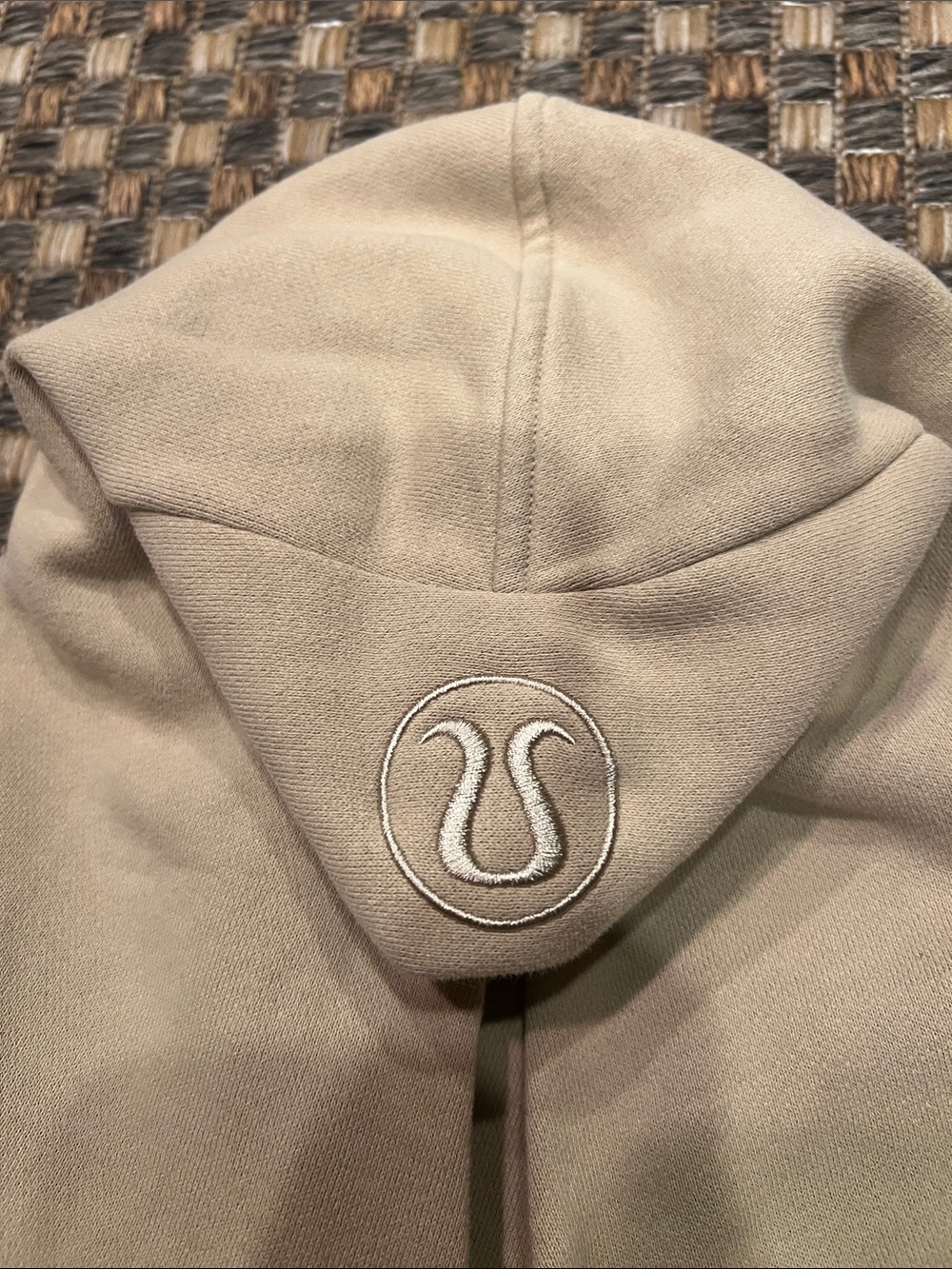 lululemon athletica Beige Zip-Up Hoodie Jacket - Picture 3 of 3
